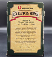 Load image into Gallery viewer, Matchbox No.5 Royal Mail Bi-Plane (Stearman SB-39) Silver 1:64 Hertiage Transport Series