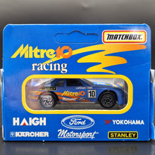 Load image into Gallery viewer, Matchbox 1995 Ford Thunderbird Stock Car Blue Promotional - Mitre 10 - Mark Larkam