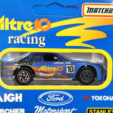 Load image into Gallery viewer, Matchbox 1995 Ford Thunderbird Stock Car Blue Promotional - Mitre 10 - Mark Larkam