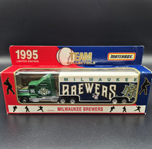 Load image into Gallery viewer, Matchbox 1995 Kenworth T600 Semi Truck Milwaukee Brewers Team Collectible MLB95 - CY-112