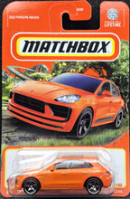 Load image into Gallery viewer, Matchbox 2024 2022 Porsche Macan Orange #11 MBX Roadtrip New Long Card
