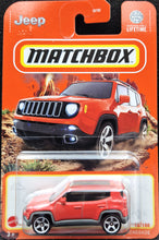 Load image into Gallery viewer, Matchbox 2024 '19 Jeep Renegade Orange #16 MBX Adventure 16/100 New Long Card