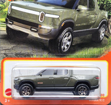 Load image into Gallery viewer, Matchbox 2024 Rivian R1T Olive Green #17 MBX Highway 17/100 New Long Card
