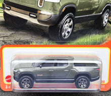 Load image into Gallery viewer, Matchbox 2024 Rivian R1T Olive Green #17 MBX Highway 17/100 New Long Card