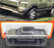 Load image into Gallery viewer, Matchbox 2024 Rivian R1T Olive Green #17 MBX Highway 17/100 New Long Card