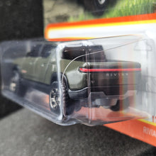 Load image into Gallery viewer, Matchbox 2024 Rivian R1T Olive Green #17 MBX Highway 17/100 New Long Card