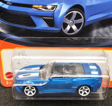 Load image into Gallery viewer, Matchbox 2024 '16 Chevy Camaro Convertible Blue #31 MBX Showroom New Long Card