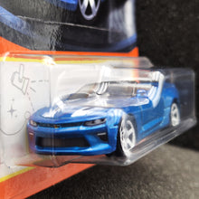 Load image into Gallery viewer, Matchbox 2024 '16 Chevy Camaro Convertible Blue #31 MBX Showroom New Long Card