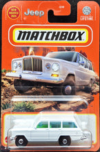 Load image into Gallery viewer, Matchbox 2024 1964 Jeep Wagoneer White #38 MBX Adventure New Long Card