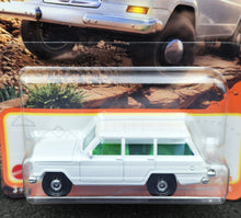 Load image into Gallery viewer, Matchbox 2024 1964 Jeep Wagoneer White #38 MBX Adventure New Long Card