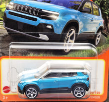 Load image into Gallery viewer, Matchbox 2024 2023 Jeep Avenger Aqua Blue #46 MBX Roadtrip New Long Card