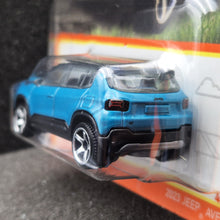 Load image into Gallery viewer, Matchbox 2024 2023 Jeep Avenger Aqua Blue #46 MBX Roadtrip New Long Card