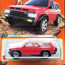 Load image into Gallery viewer, Matchbox 2024 1985 Nissan Pathfinder Red #54 MBX Adventure New Long Card