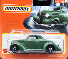 Load image into Gallery viewer, Matchbox 2024 1936 Ford Coupe Dark Green #62 MBX Showroom #62 New