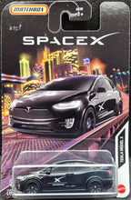 Load image into Gallery viewer, Matchbox 2024 Tesla Model X Black #75 SpaceX New Long Card