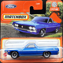 Load image into Gallery viewer, Matchbox 2024 1970 Ford Ranchero Blue #83 MBX Highway New