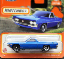 Load image into Gallery viewer, Matchbox 2024 1970 Ford Ranchero Blue #83 MBX Highway New - Fault