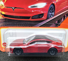 Load image into Gallery viewer, Matchbox 2024 Tesla Model S Red #89 MBX Metro New Long Card