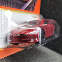 Load image into Gallery viewer, Matchbox 2024 Tesla Model S Red #89 MBX Metro New Long Card