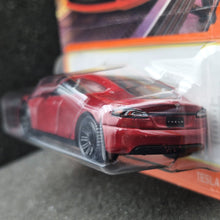Load image into Gallery viewer, Matchbox 2024 Tesla Model S Red #89 MBX Metro New Long Card
