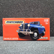 Load image into Gallery viewer, Matchbox 2024 1948 Willys Jeepster Dark Blue #10 MBX Adventure 10/100 New Sealed Box