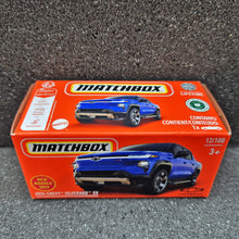 Load image into Gallery viewer, Matchbox 2024 Chevy Silverado EV Blue #12 MBX Adventure New Sealed Box