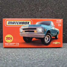 Load image into Gallery viewer, Matchbox 2024 1968 Chevy C10 Turquoise #19 MBX Adventure 19/100 New Sealed Box