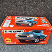 Load image into Gallery viewer, Matchbox 2024 1968 Chevy C10 Turquoise #19 MBX Adventure 19/100 New Sealed Box