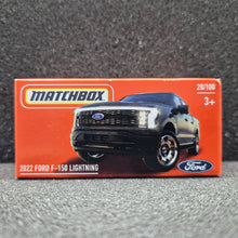 Load image into Gallery viewer, Matchbox 2024 2022 Ford F-150 Lightning Matte Black #28 MBX Off-Road New Sealed Box