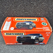 Load image into Gallery viewer, Matchbox 2024 2022 Ford F-150 Lightning Matte Black #28 MBX Off-Road New Sealed Box