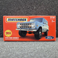 Load image into Gallery viewer, Matchbox 2024 1970 Ford Bronco Sky Blue #29 MBX Adventure 29/100 New Sealed Box