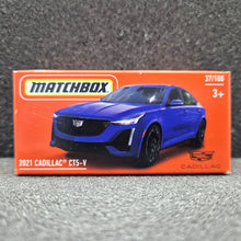 Load image into Gallery viewer, Matchbox 2024 2021 Cadillac CT5-V Dark Blue #37 MBX Roadtrip New Sealed Box