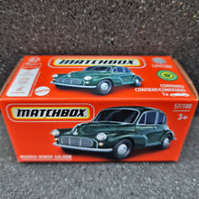 Load image into Gallery viewer, Matchbox 2024 Morris Minor Saloon British Racing Green #57 MBX Showroom New Sealed Box
