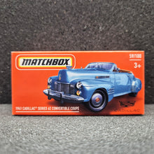Load image into Gallery viewer, Matchbox 2024 1941 Cadillac Series 62 Convertible Coupe Blue #59 MBX Showroom New Sealed Box
