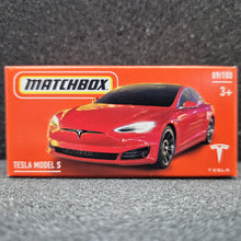 Load image into Gallery viewer, Matchbox 2024 Tesla Model S Red #89 MBX Metro New Sealed Box
