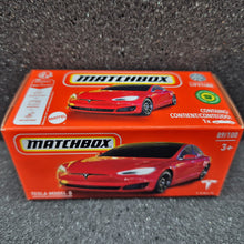 Load image into Gallery viewer, Matchbox 2024 Tesla Model S Red #89 MBX Metro New Sealed Box