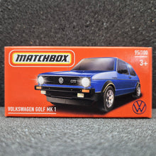 Load image into Gallery viewer, Matchbox 2024 Volkswagen Golf MK 1 Blue #95 MBX Metro New Sealed Box