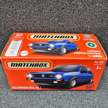 Load image into Gallery viewer, Matchbox 2024 Volkswagen Golf MK 1 Blue #95 MBX Metro New Sealed Box