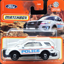Load image into Gallery viewer, Matchbox 2023 2016 Ford Interceptor Utility White MBX Off-Road #26/100 New