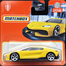 Load image into Gallery viewer, Matchbox 2023 2021 Koenigsegg Gemera Yellow #74 MBX Showroom New