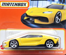 Load image into Gallery viewer, Matchbox 2023 2021 Koenigsegg Gemera Yellow #74 MBX Showroom New