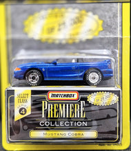 Load image into Gallery viewer, Matchbox 1997 Ford Mustang Cobra Blue Premiere Collection Series 4 - Limited Edition