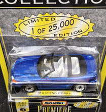 Load image into Gallery viewer, Matchbox 1997 Ford Mustang Cobra Blue Premiere Collection Series 4 - Limited Edition