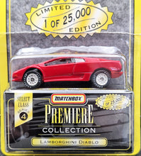 Load image into Gallery viewer, Matchbox 1997 Lamborghini Diablo Red Premiere Collection Series 4 - Limited Edition