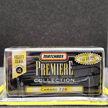 Load image into Gallery viewer, Matchbox 1997 Camaro Z28 Yellow Premiere Collection Series 4 - Limited Edition