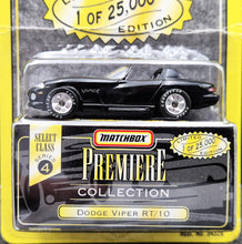 Load image into Gallery viewer, Matchbox 1997 Dodge Viper RT/10 Black Premiere Collection Series 4 - Limited Edition