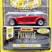 Load image into Gallery viewer, Matchbox 1997 Plymouth Prowler Red Premiere Collection Series 4 - Limited Edition