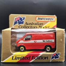 Load image into Gallery viewer, Matchbox 1987 Ford Transit Van Red MB60 Australia Post - Boxed