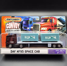 Load image into Gallery viewer, Matchbox 2008 DAF XF95 Space Cab Container Truck Dark Red MB Convoy MB8198