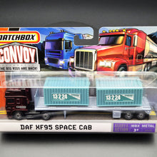 Load image into Gallery viewer, Matchbox 2008 DAF XF95 Space Cab Container Truck Dark Red MB Convoy MB8198